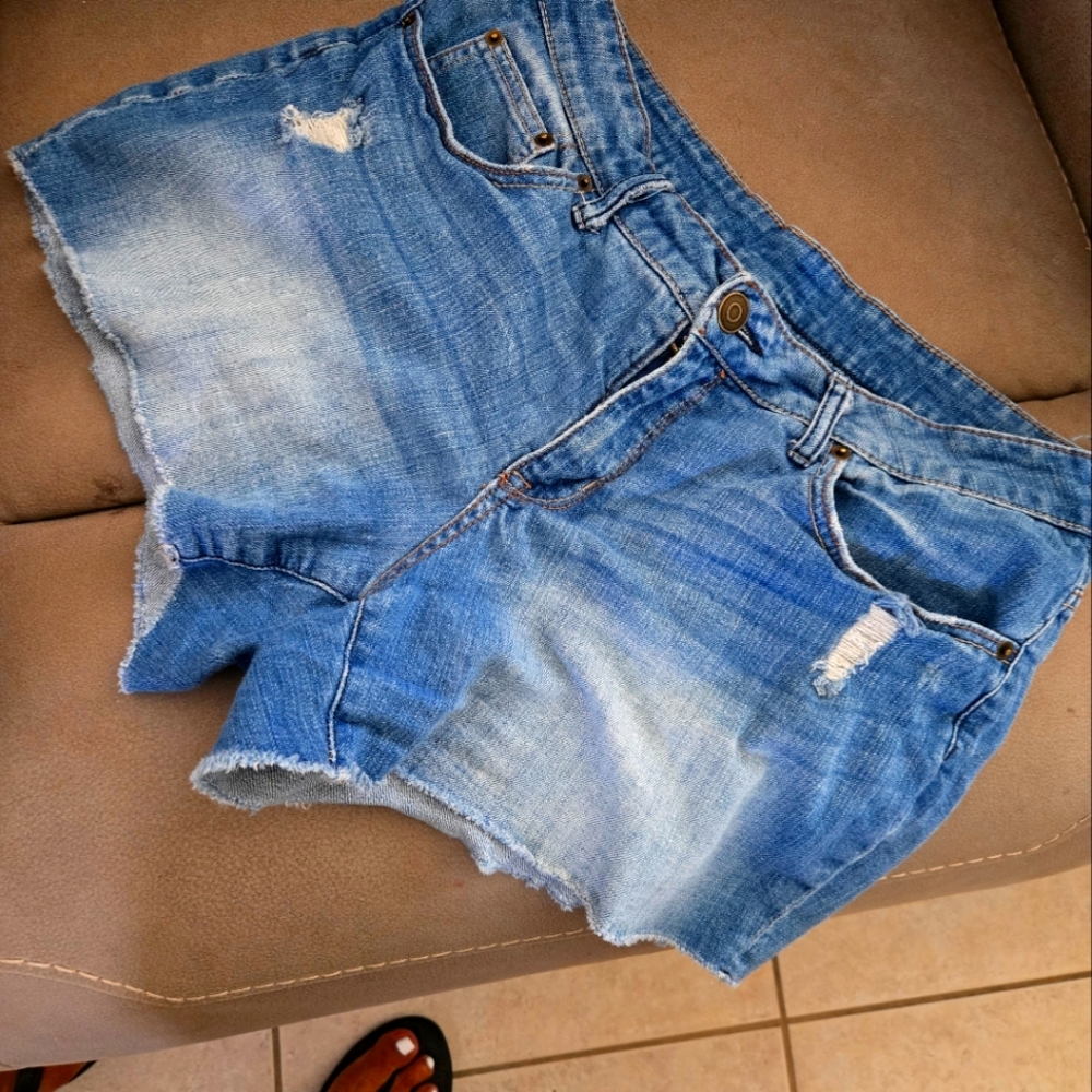 Time and Tru Light Blue Jean Shorts